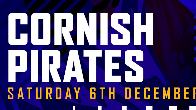 Warriors v Cornish Pirates | Saturday 6th Dec | KO 3pm