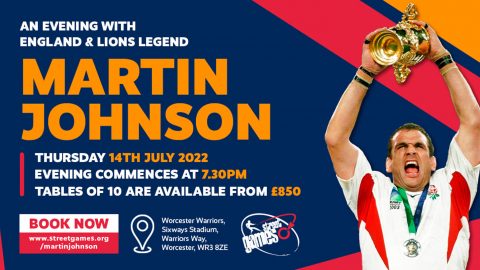 Rugby World Cup winner Martin Johnson is coming to Sixways